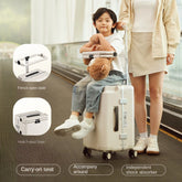 Mindel carry on luggage with kids seat