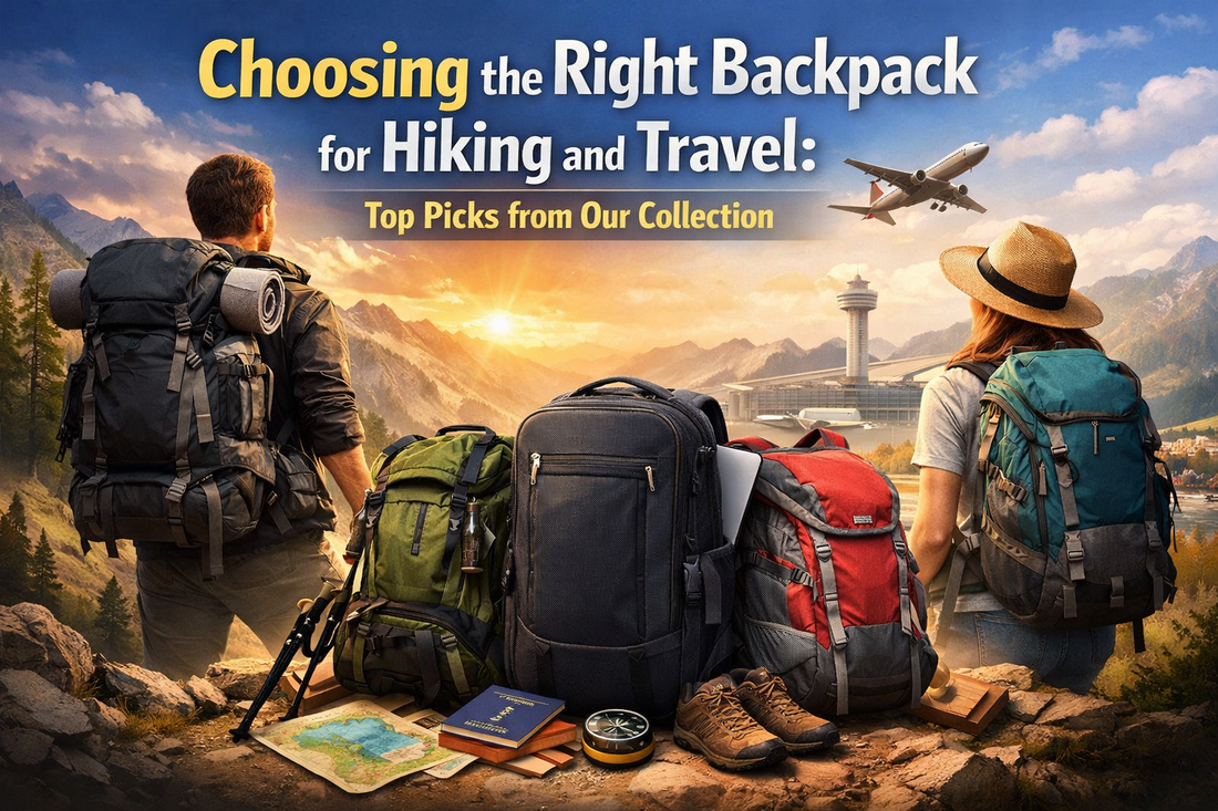 Hiking and travel backpacks for adventure and travel journeys