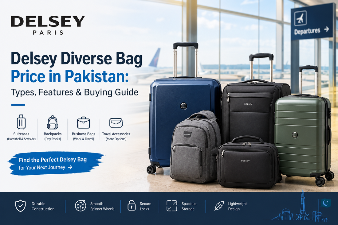 Delsey Diverse bag price in Pakistan, featuring suitcases, backpacks, and travel bags