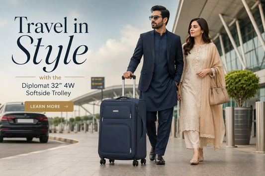 Travel in Style with the Diplomat 32” 4W Softside Trolley