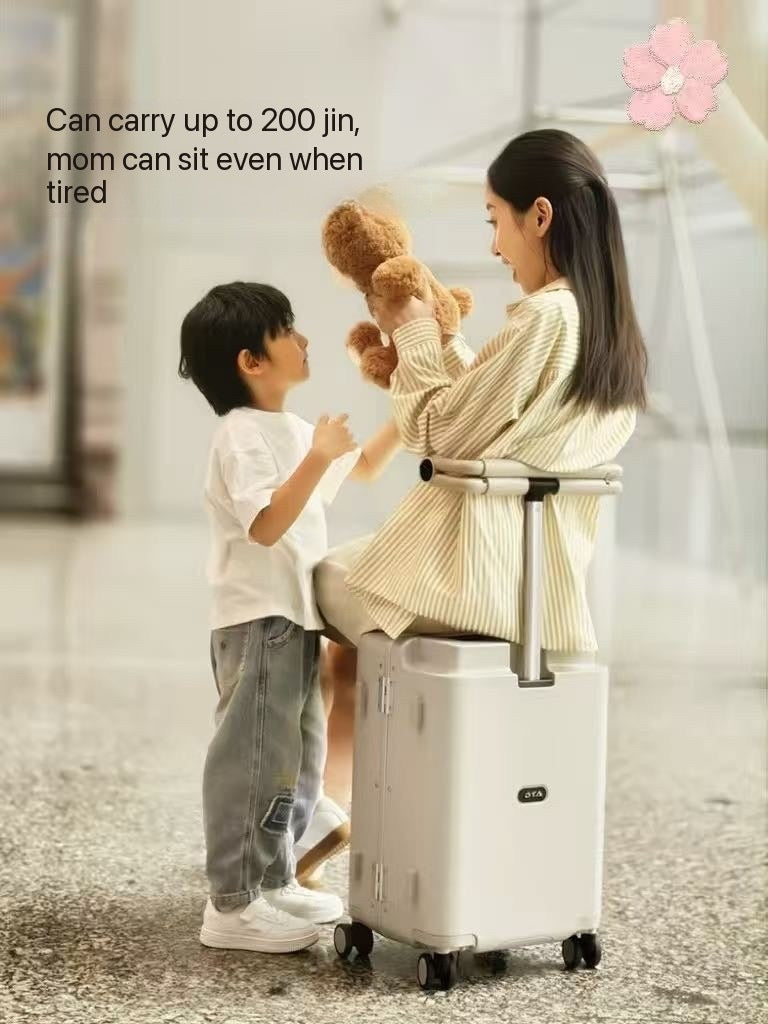 Mindel carry on luggage with kids seat