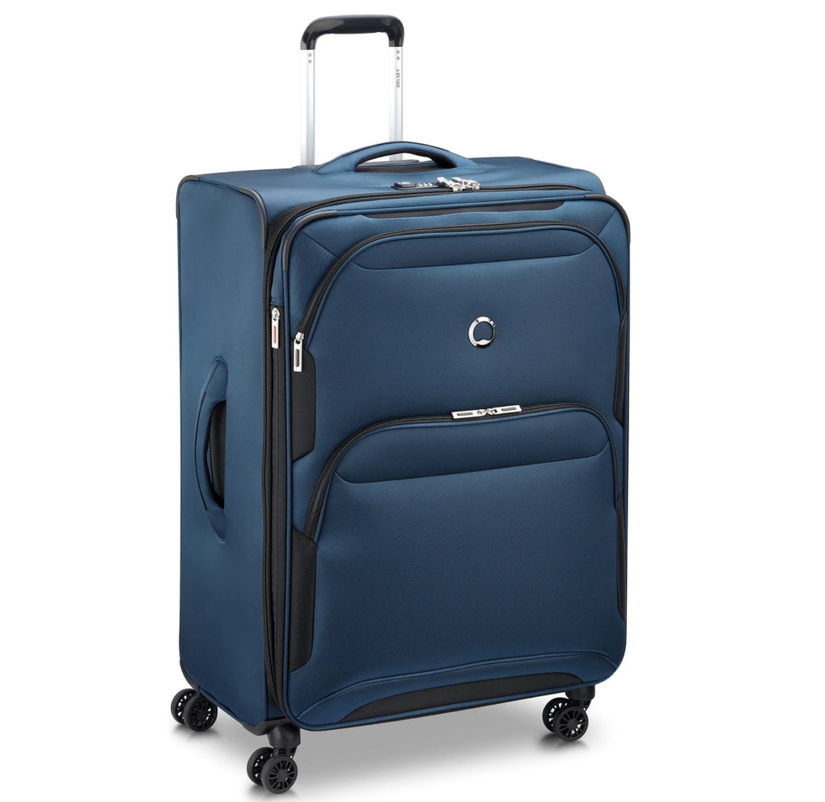 Blue Delsey softside suitcase in Pakistan
