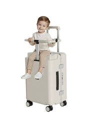 Mindel carry on luggage with kids seat