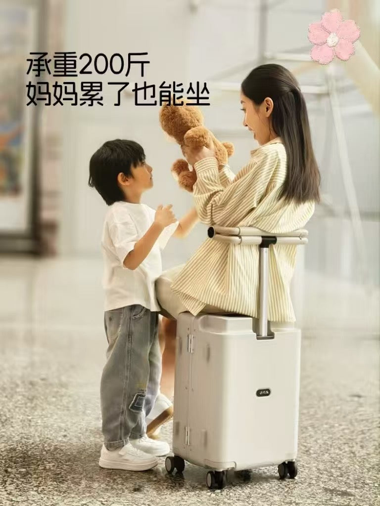 Mindel carry on luggage with kids seat