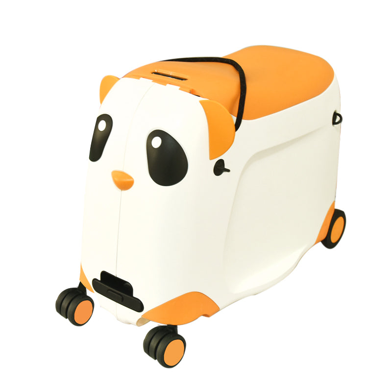 BUBULE Panda box Kids Trolley Hard Case Hand Luggage Ride on