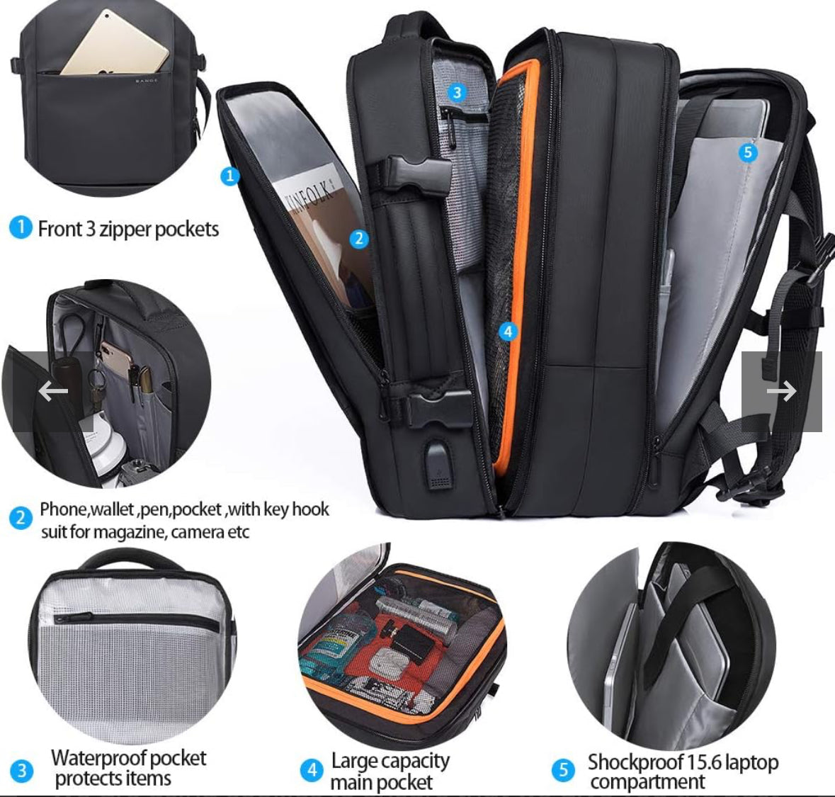 BANGE Airback Vacuum Backpack