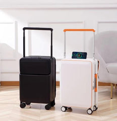 AB double sided ALUMINIUM frame smart luggage tokyo series