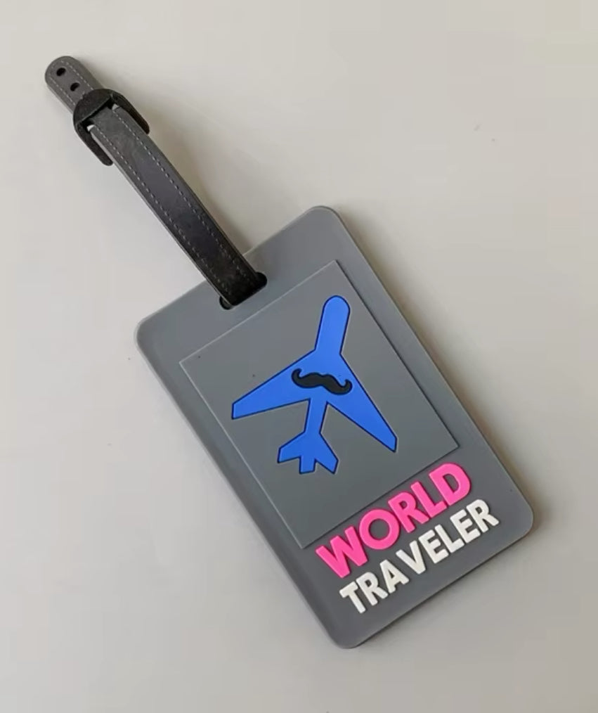 World traveler name tag