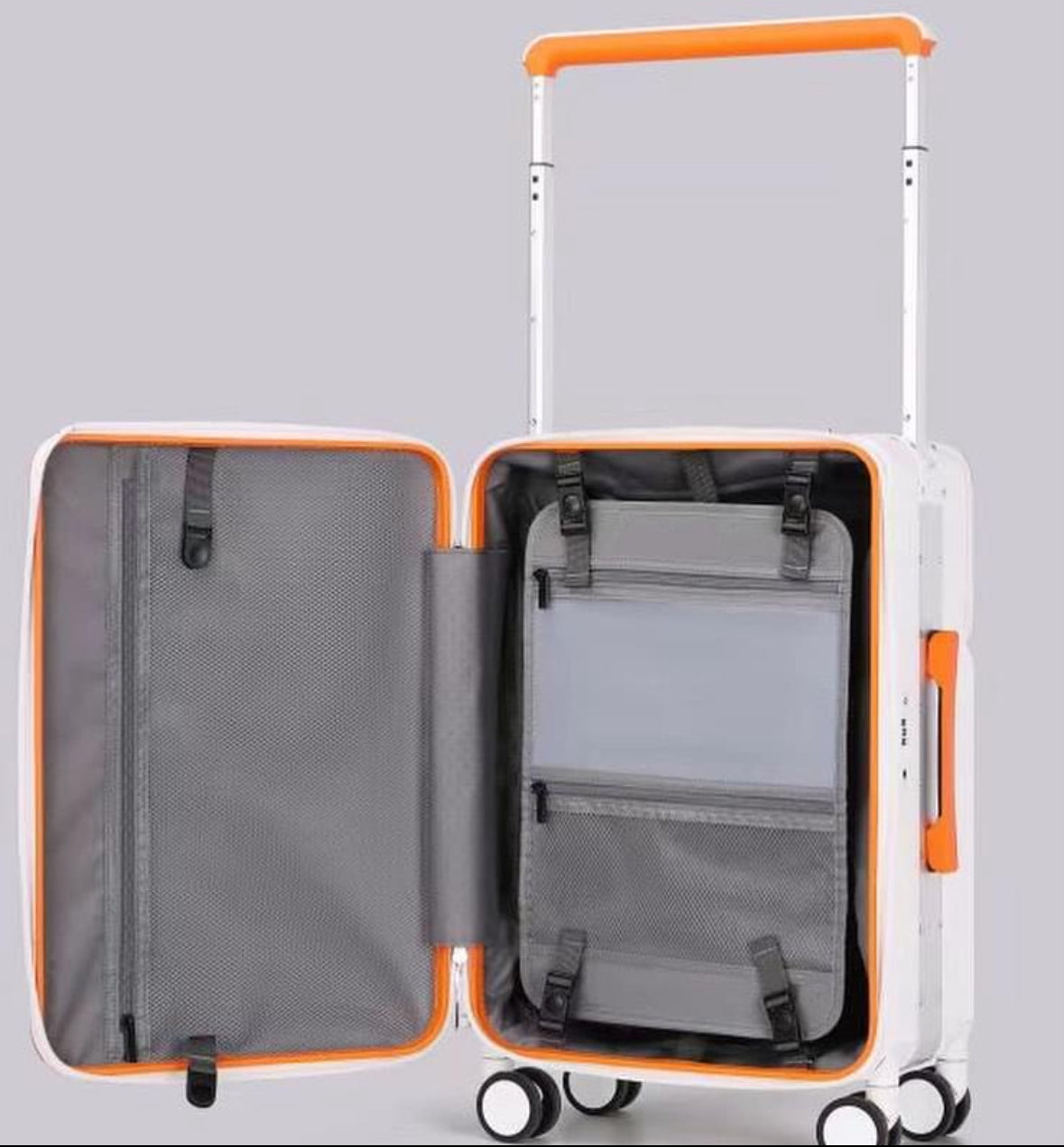 AB double sided ALUMINIUM frame smart luggage tokyo series