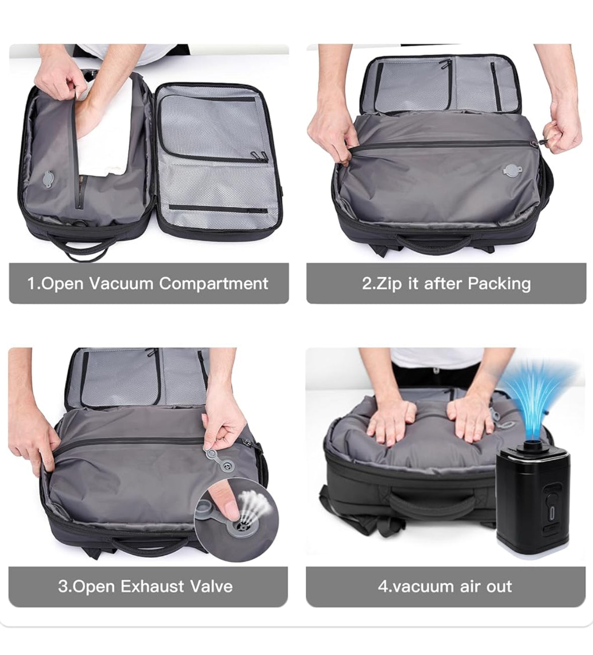 BANGE Airback Vacuum Backpack