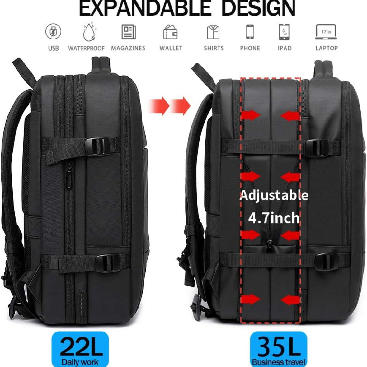 BANGE Airback Vacuum Backpack