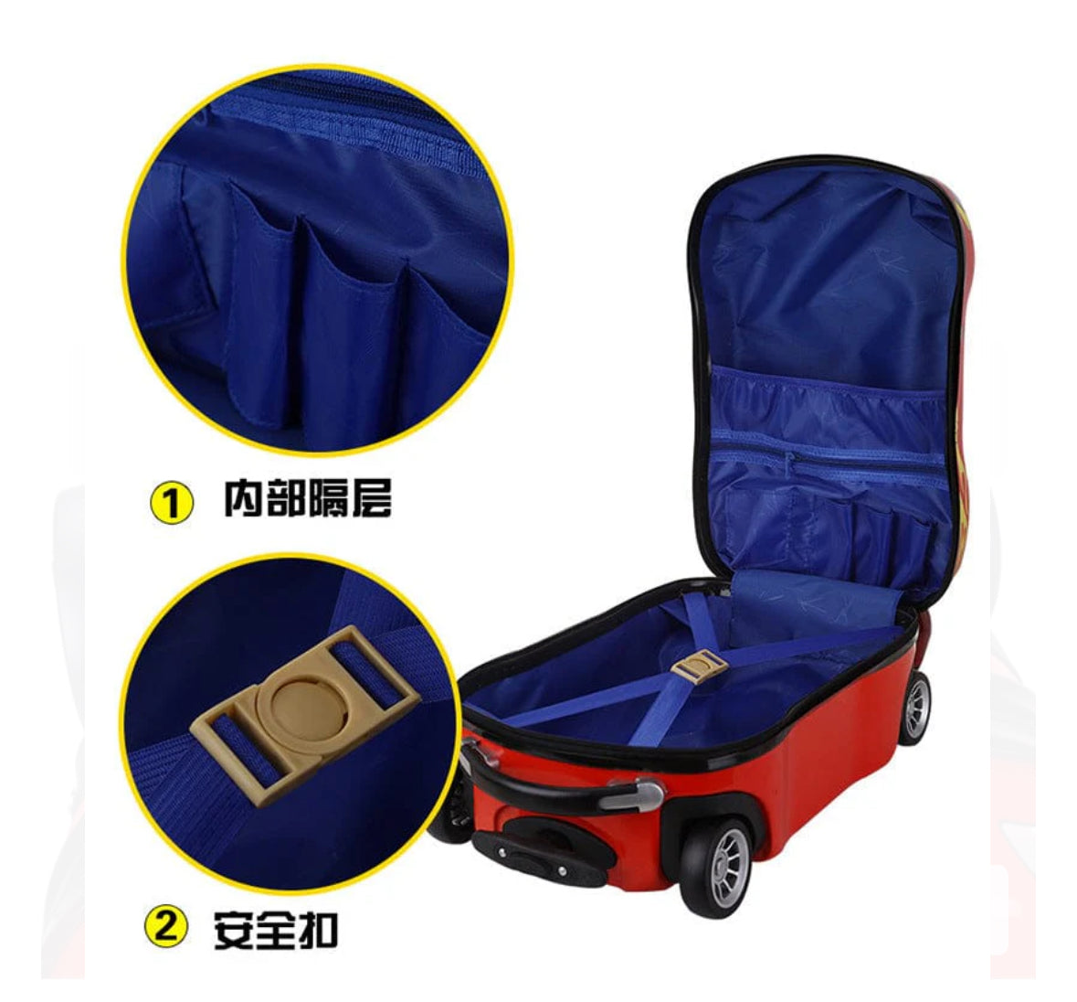 Car character bag 20” with trolley