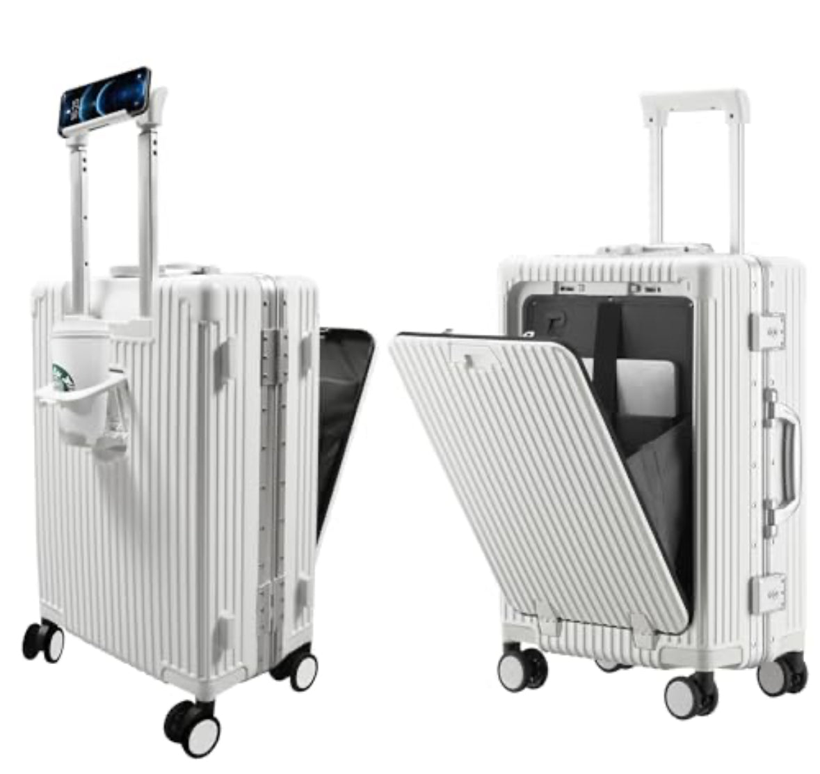 ALUMINIUM FRAME 4w hardside smart luggage