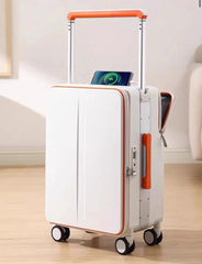 AB double sided ALUMINIUM frame smart luggage tokyo series