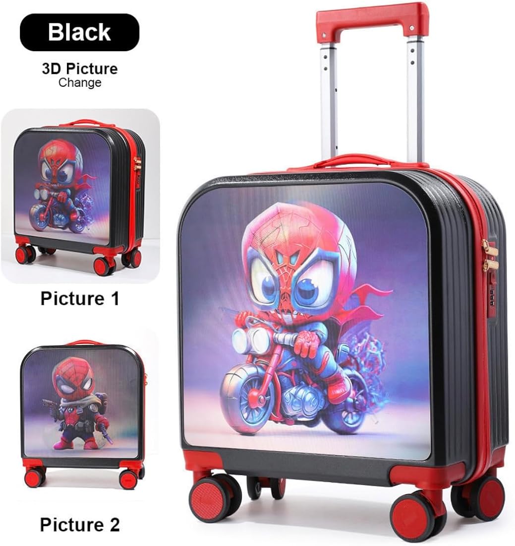 Kids 3D picture trolley bag