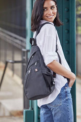 Swiss tech sling crossbody bag