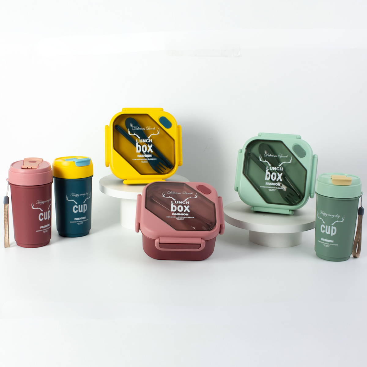 Lunch box & Water bottle 500ml set