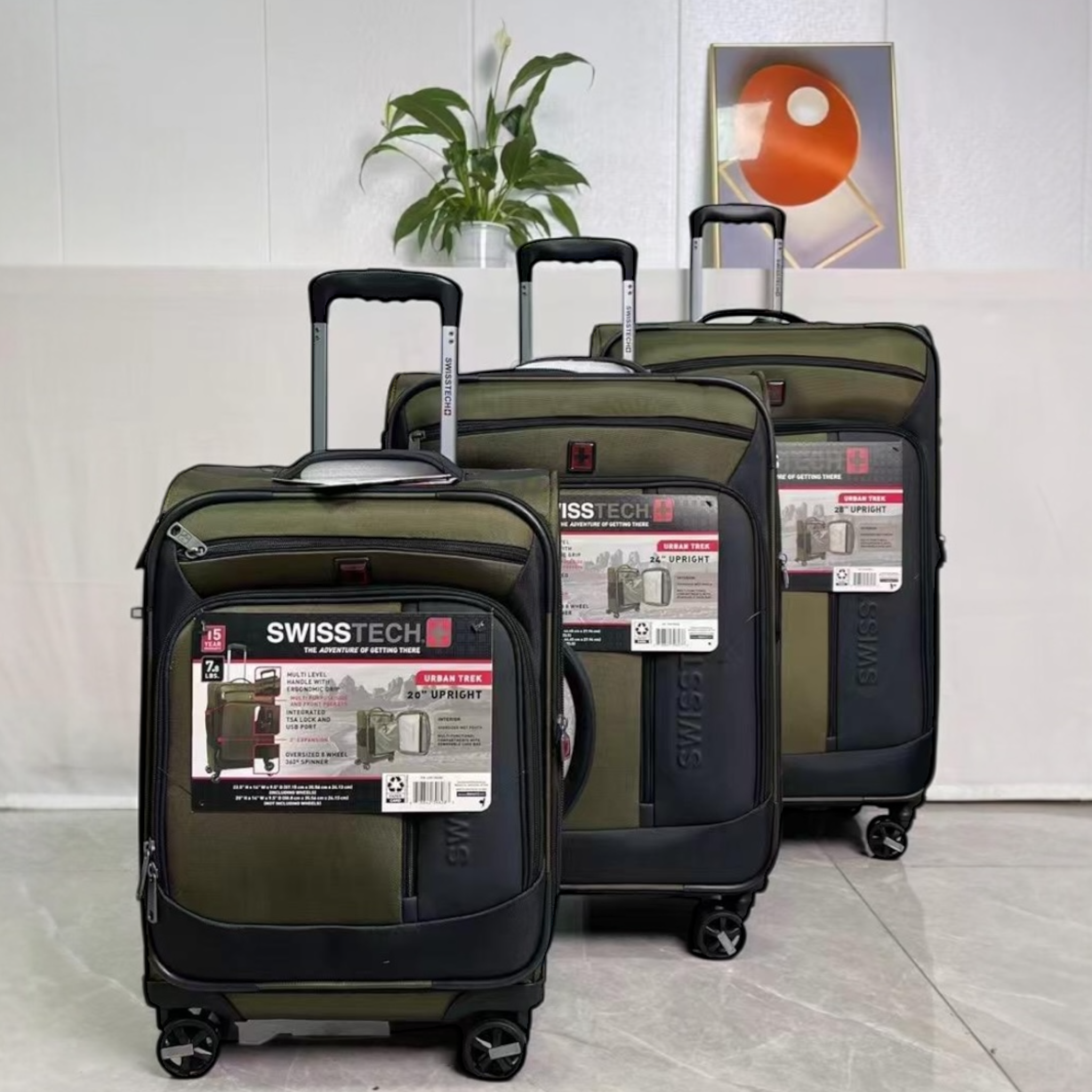 Swiss tech Urban trek Army green – Branded