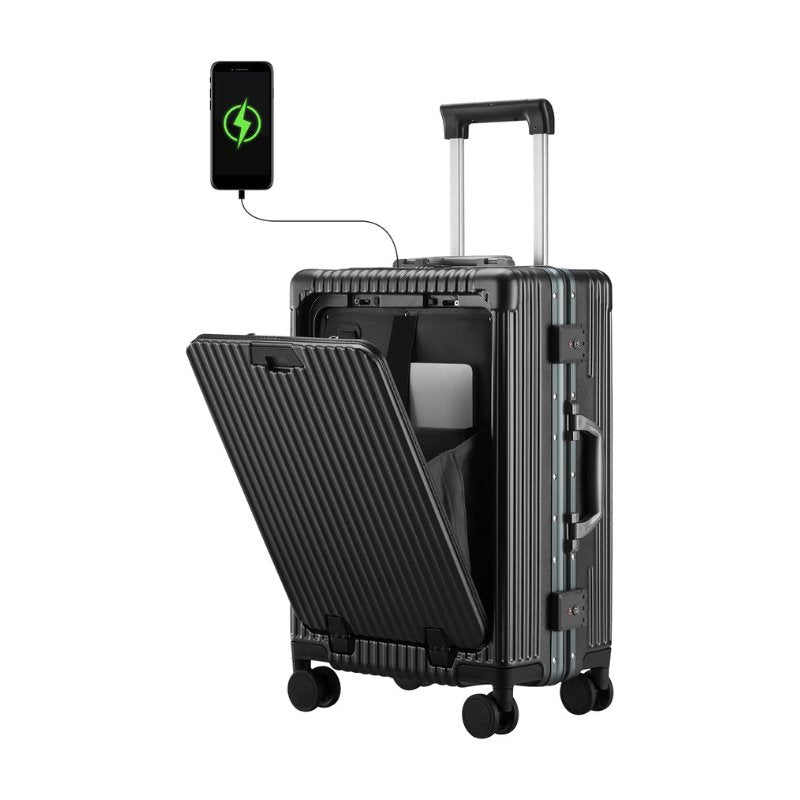 ALUMINIUM FRAME 4w hardside smart luggage