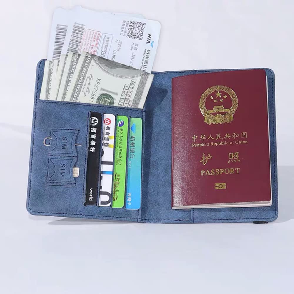 Passport protective leather case