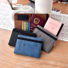 Passport protective leather case