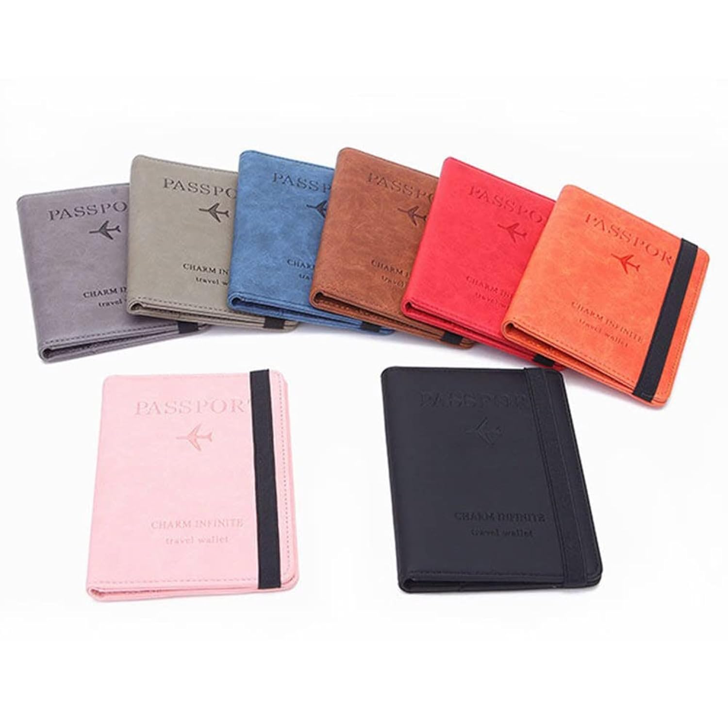 Passport protective leather case