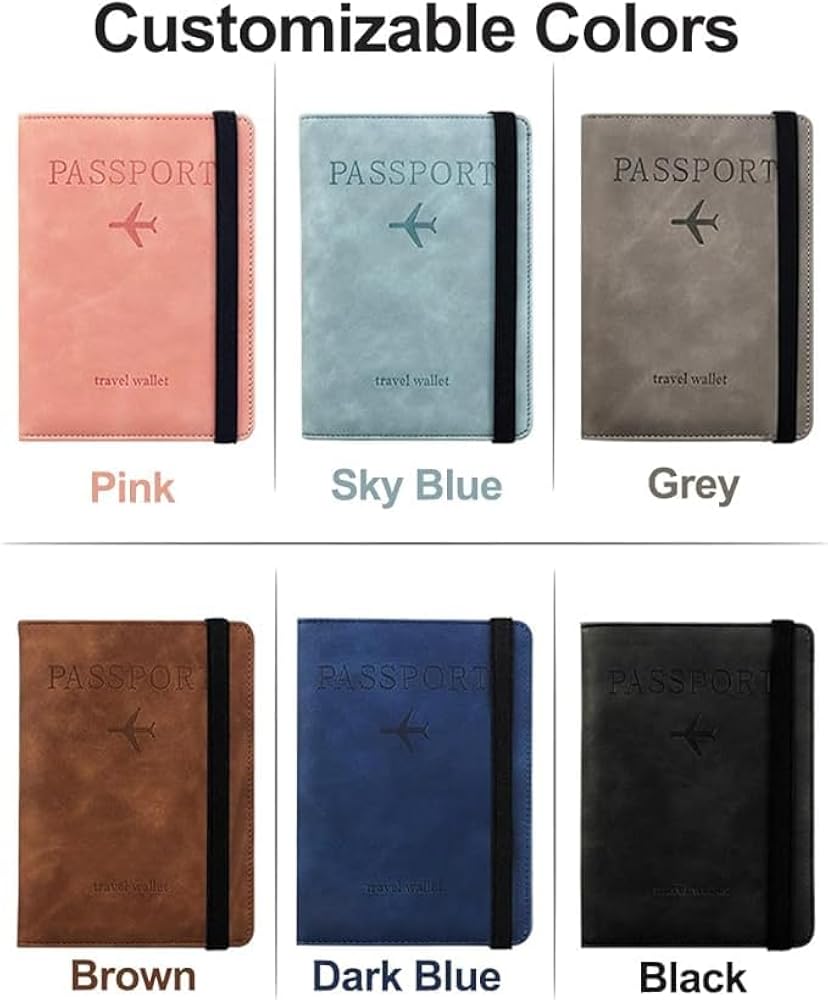 Passport protective leather case