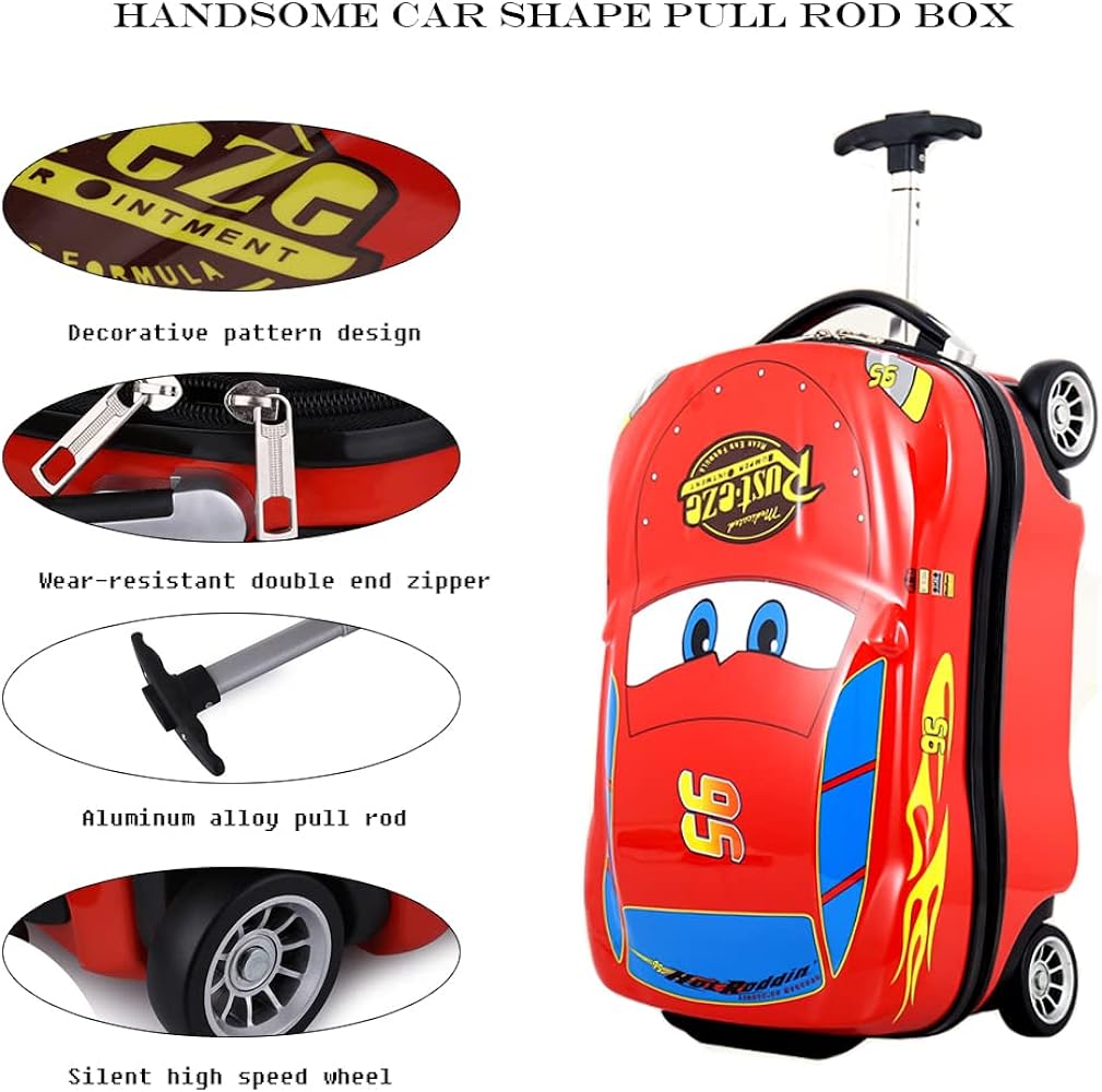 Car character bag 20” with trolley